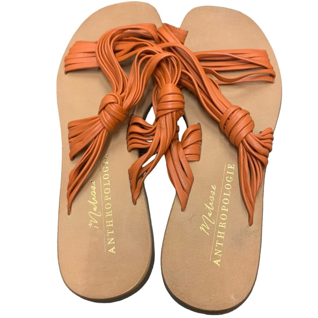 ANTHROPOLOGIE Matisse Mystic Sandals ORANGE SZ 8