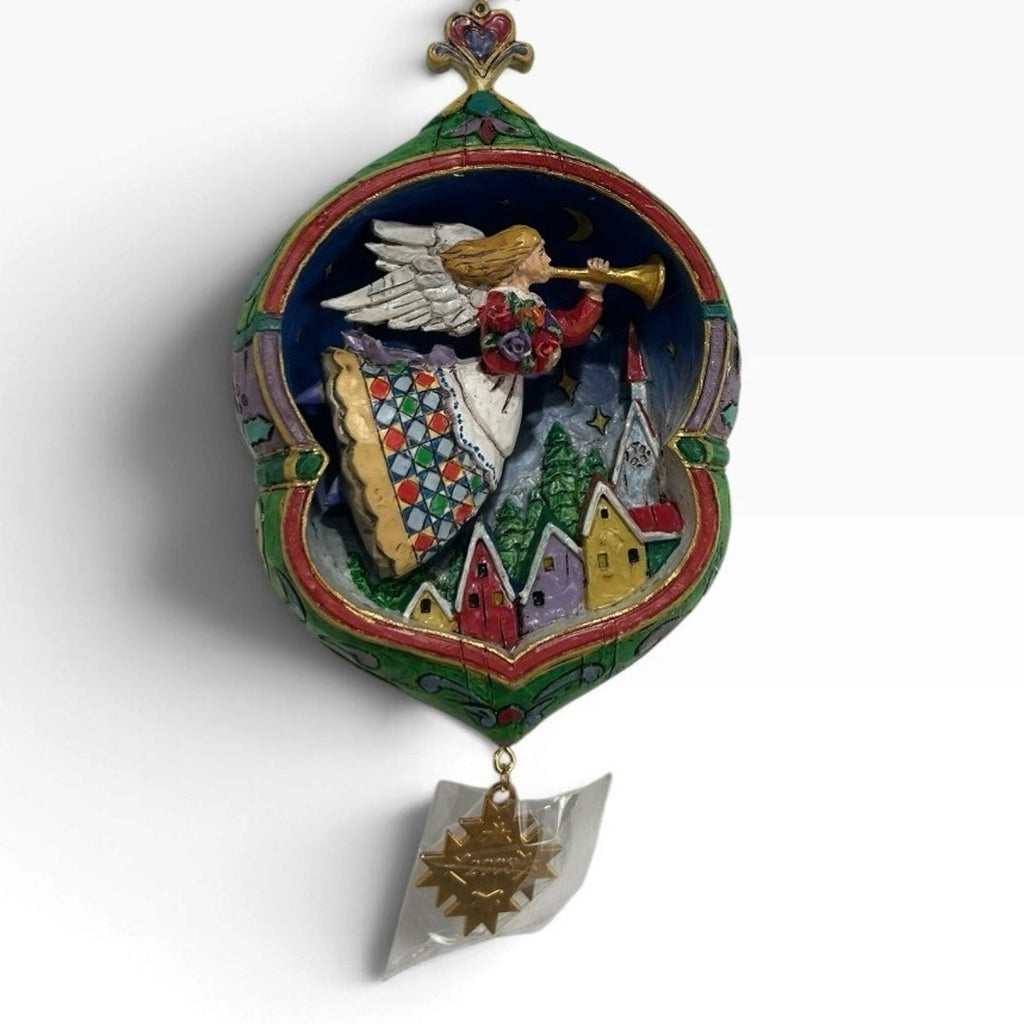Jim Shore 2008 Annual Ornament A Heavenly Tune Angel Christmas 4011059
