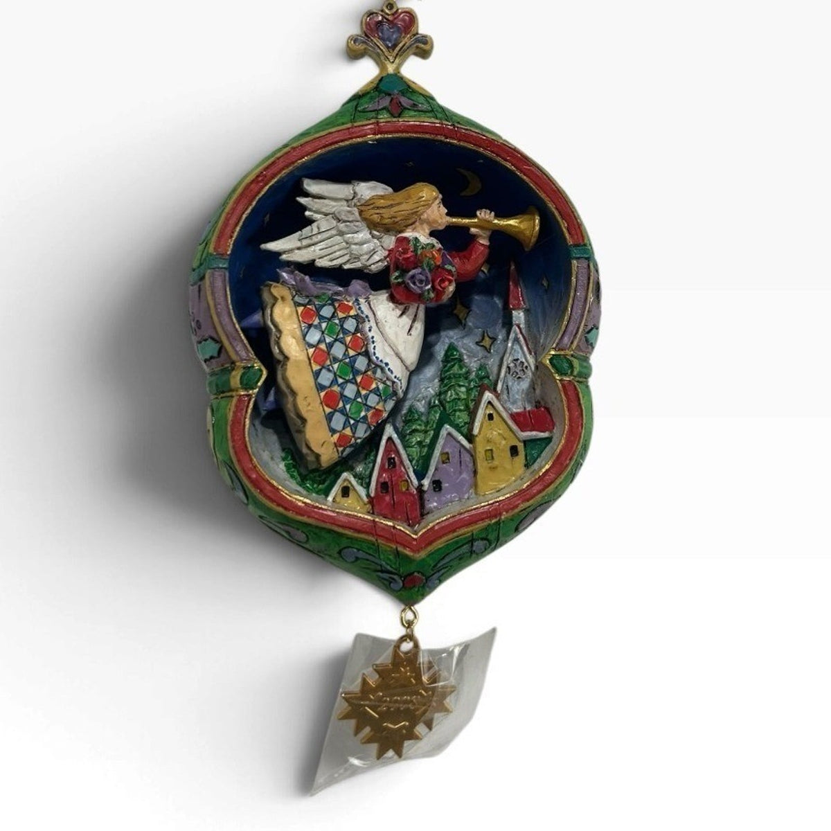 Jim Shore 2008 Annual Ornament A Heavenly Tune Angel Christmas 4011059