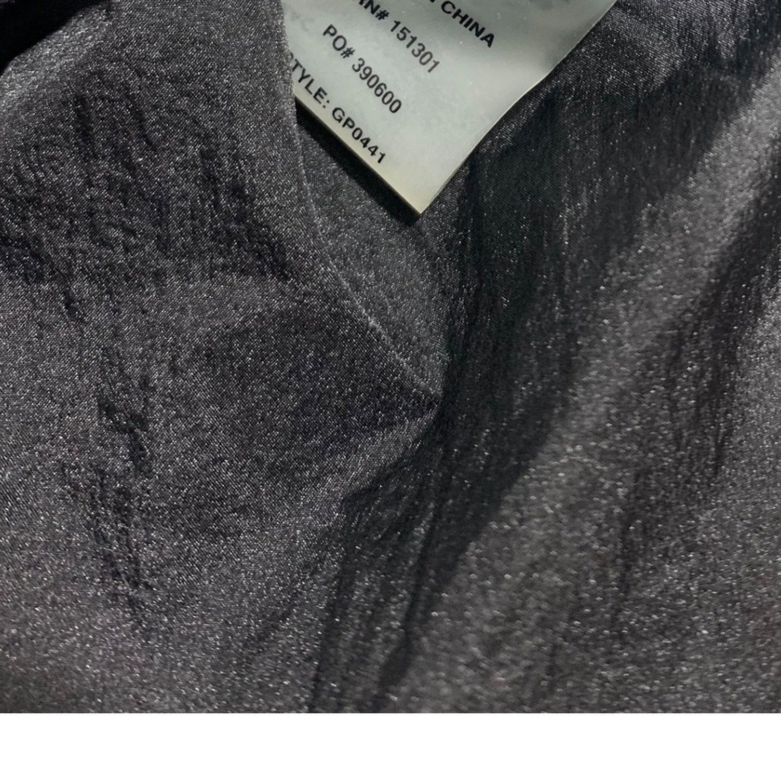 GOOD AMERICAN the metallic duster Black Metallic  Hooded Jacket Drawstring SZ 1