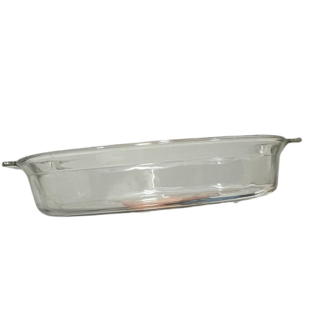 Pyrex 704 Clear Glass Oval Casserole Dish 4 Qt Large Baker Made in USA Vintage