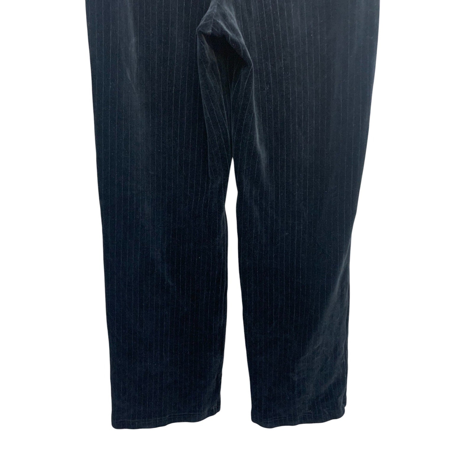 St. John Sport by Marie Gray Pinstripe Velour Sweatpants SZ S
