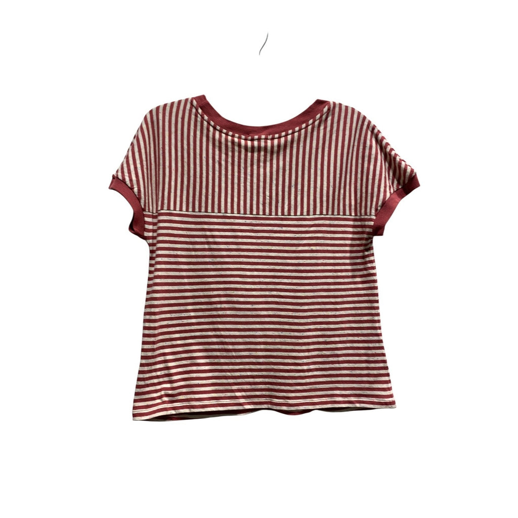 BDG Urban Outfitters Red Stripe Pocket Tee Shirt Womens M Casual Grunge Top