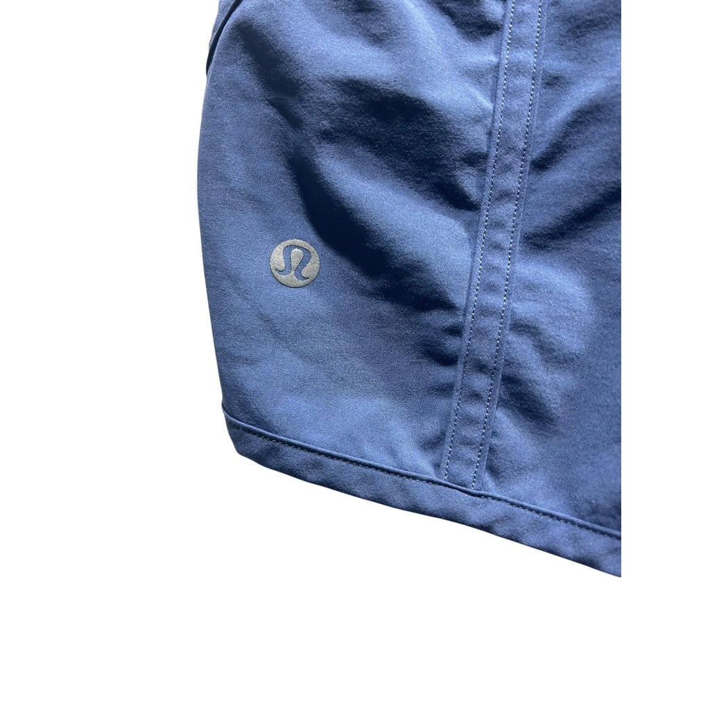 Lululemon Tracker Short V 4" Brilliant Blue Smocked Waist Athletic Shorts 4 gym