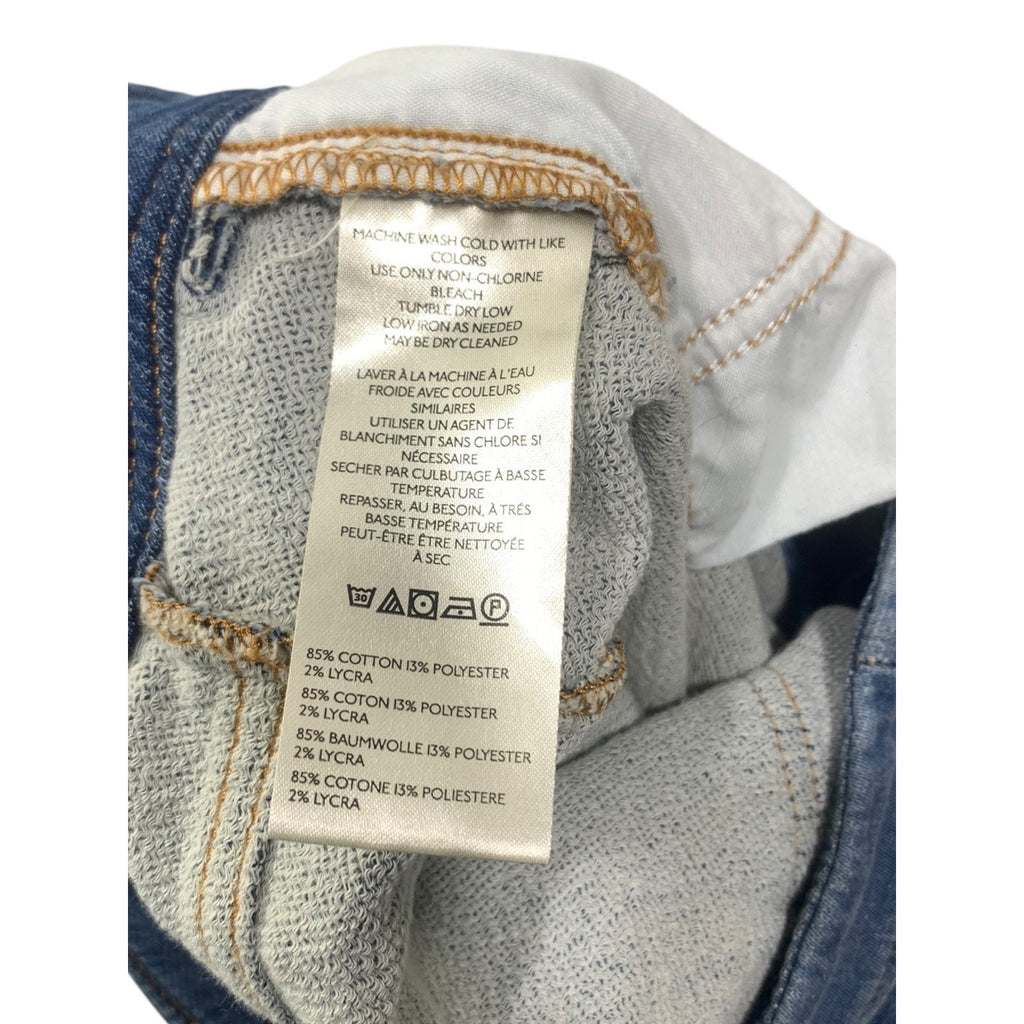 Pilcro and the Letterpress Wide Leg Denim Jeans Medium Wash Petite 25P High Rise