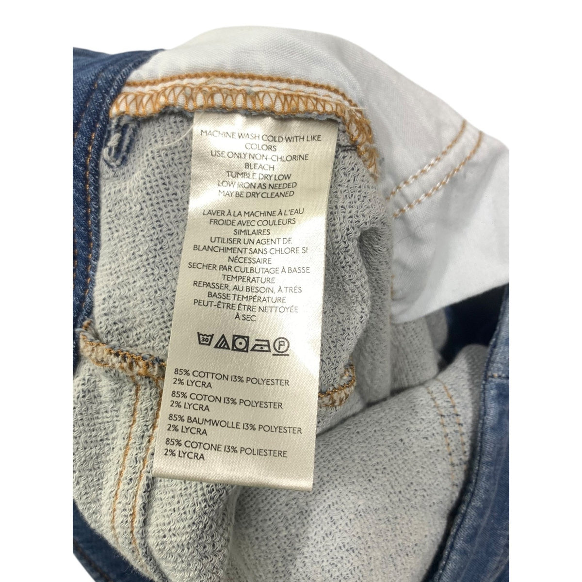 Pilcro and the Letterpress Wide Leg Denim Jeans Medium Wash Petite 25P High Rise