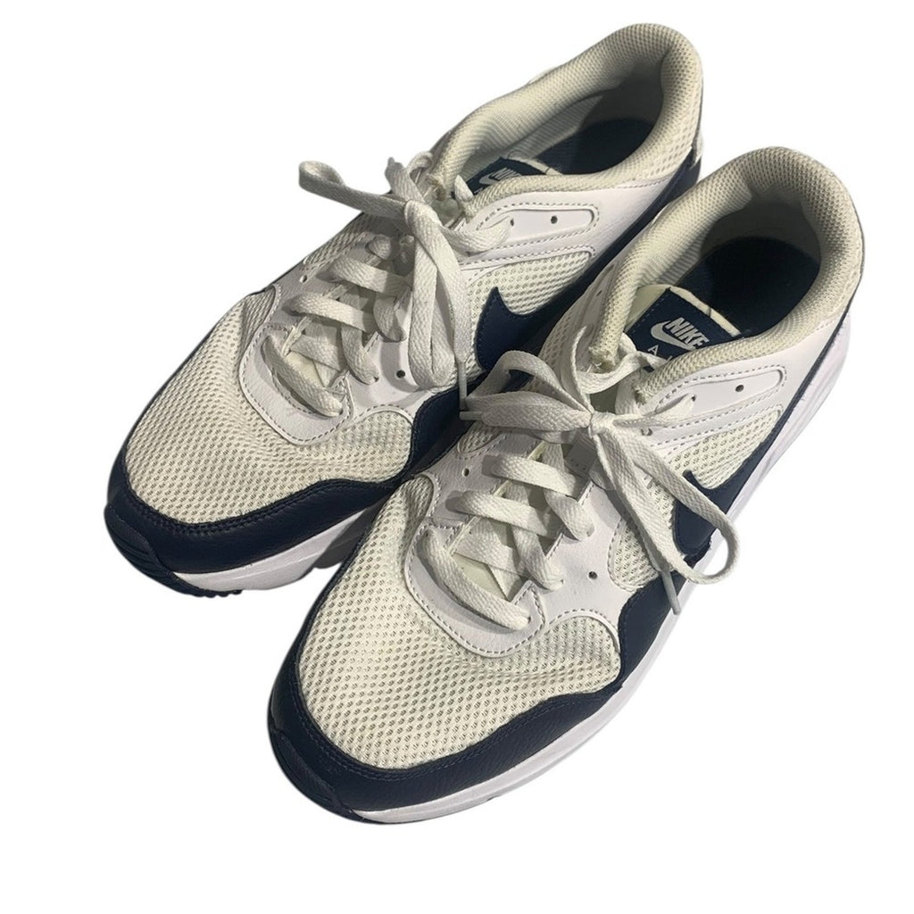 Nike Air Max Shoes Men Size 11 CW4555 123 White Navy Leather Mesh Sneakers