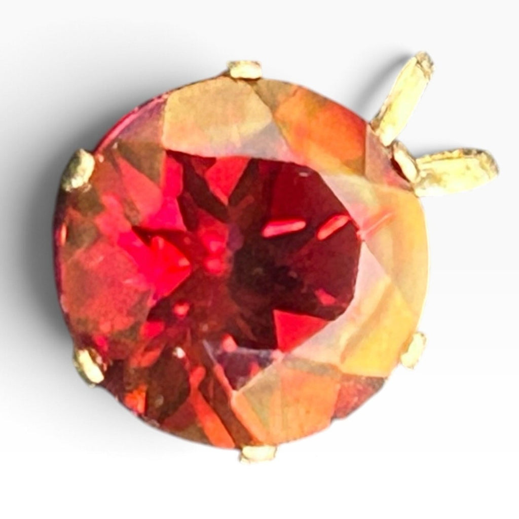 14K Yellow Gold Gemstones Solitaire Pendant 6-Prong Basket Quiet Luxury Wearable