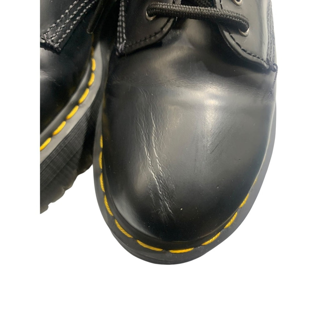 Dr Martens 8053 Quad Platform Black Leather Oxford Shoes Women's US 7 UK 6 EU 39