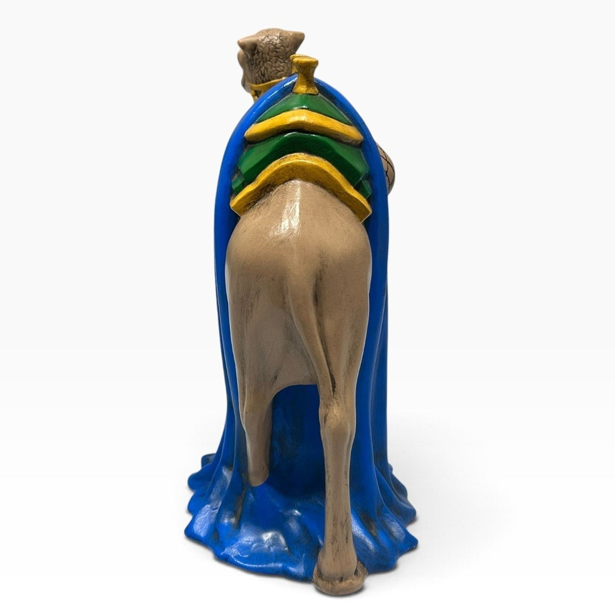 Vintage 1970s Holland Mold Camel Nativity Scene Figurine 8.5" Hand Painted