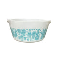 Pyrex Amish Butterprint 474-B Turquoise Cinderella Casserole Dish 1.5 Qt Vintage