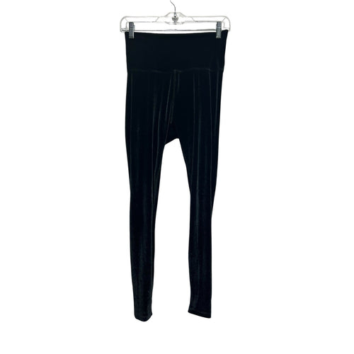 Beyond Yoga Womens Black Velvet Shimmer High Waisted Leggings Size M Loungewear