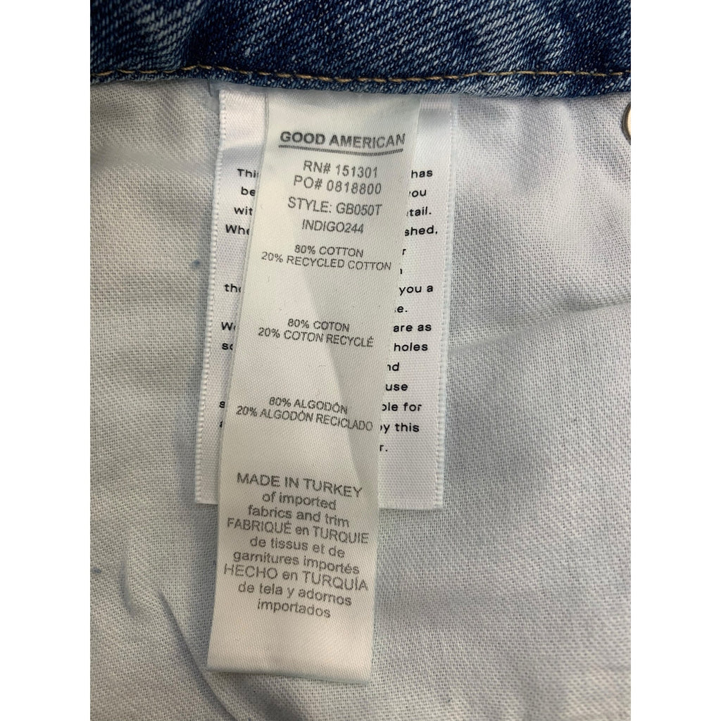 NWT Good American Good Boy Ripped Jeans SZ 16