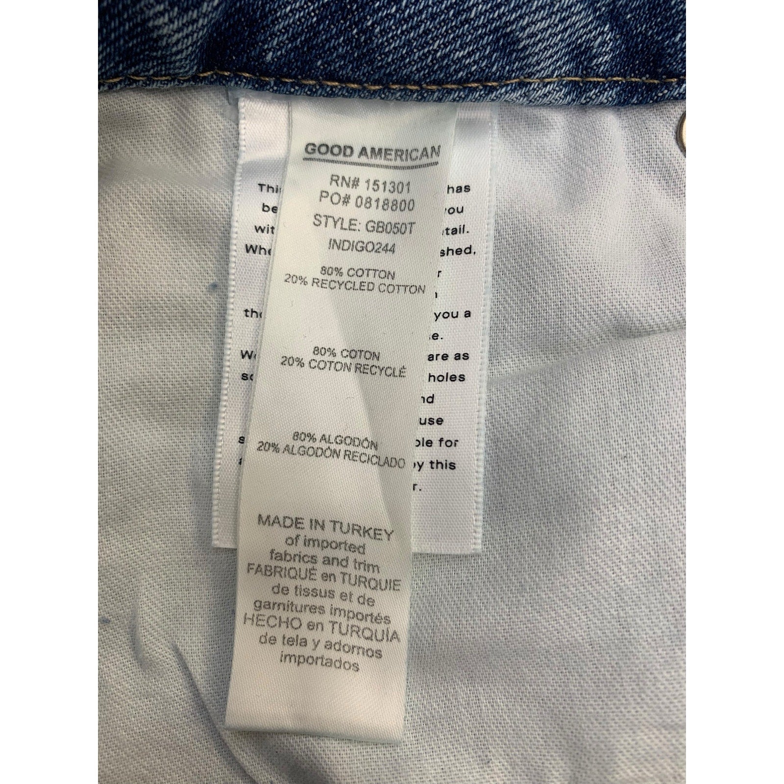 NWT Good American Good Boy Ripped Jeans SZ 16