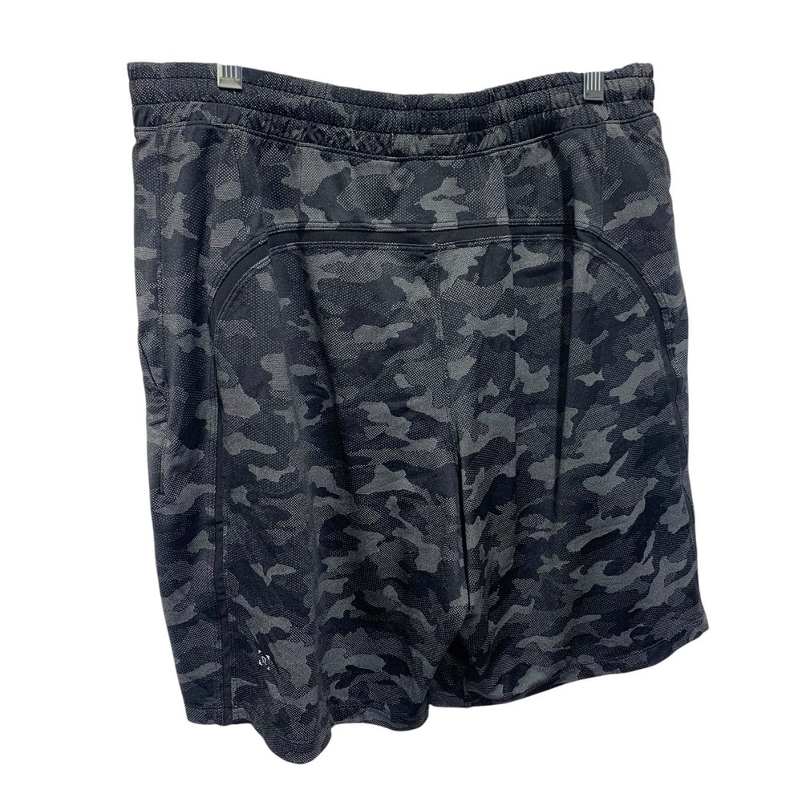 Lululemon Men's Training Shorts Camo Black Gray Athletic Gym Workout