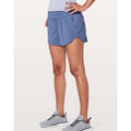 Lululemon Tracker Short V 4" Brilliant Blue Smocked Waist Athletic Shorts 4 gym