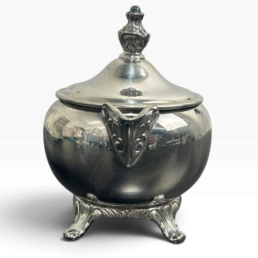 Wm Rogers Silver Plate High-end Service Set Pitcher Sugar Bowl Tray Victorian