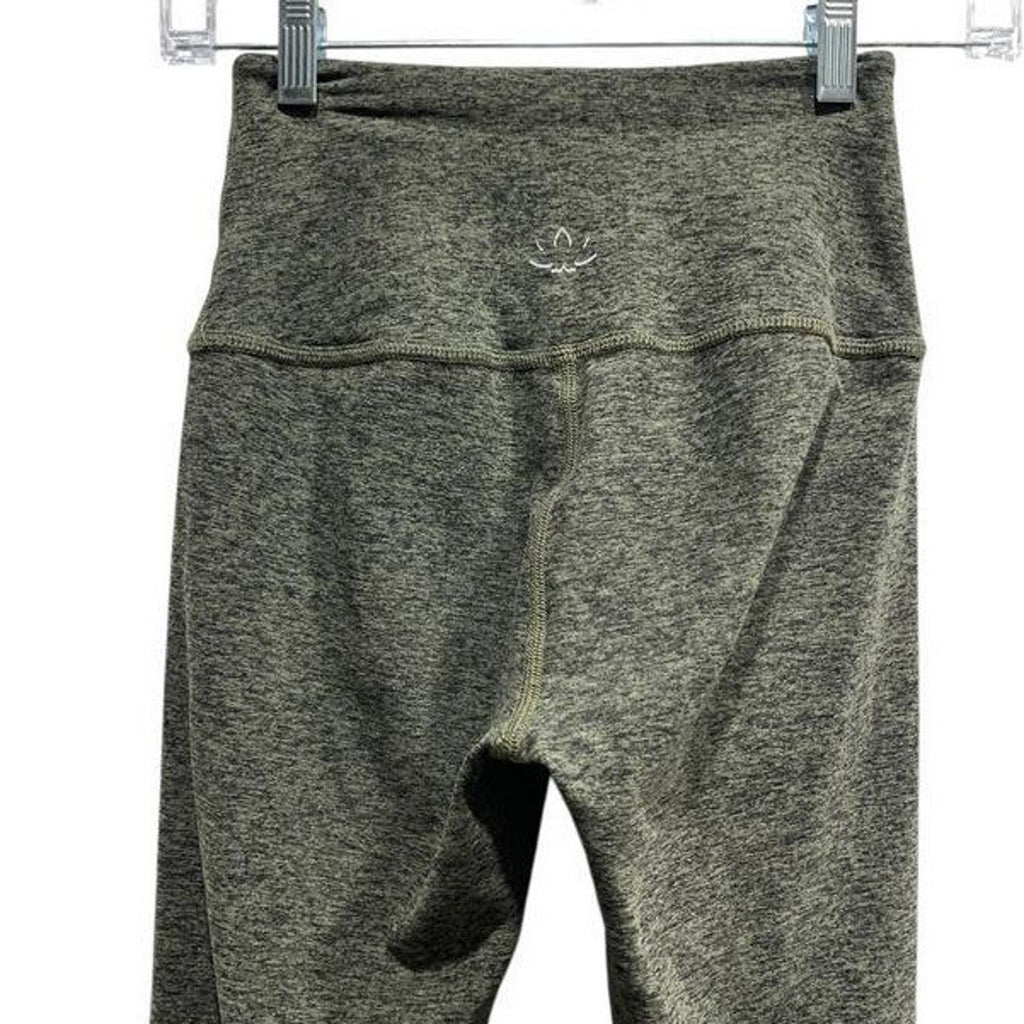 Beyond Yoga Womens High Waisted Space Dye Leggings Aviator Green Heathered Small