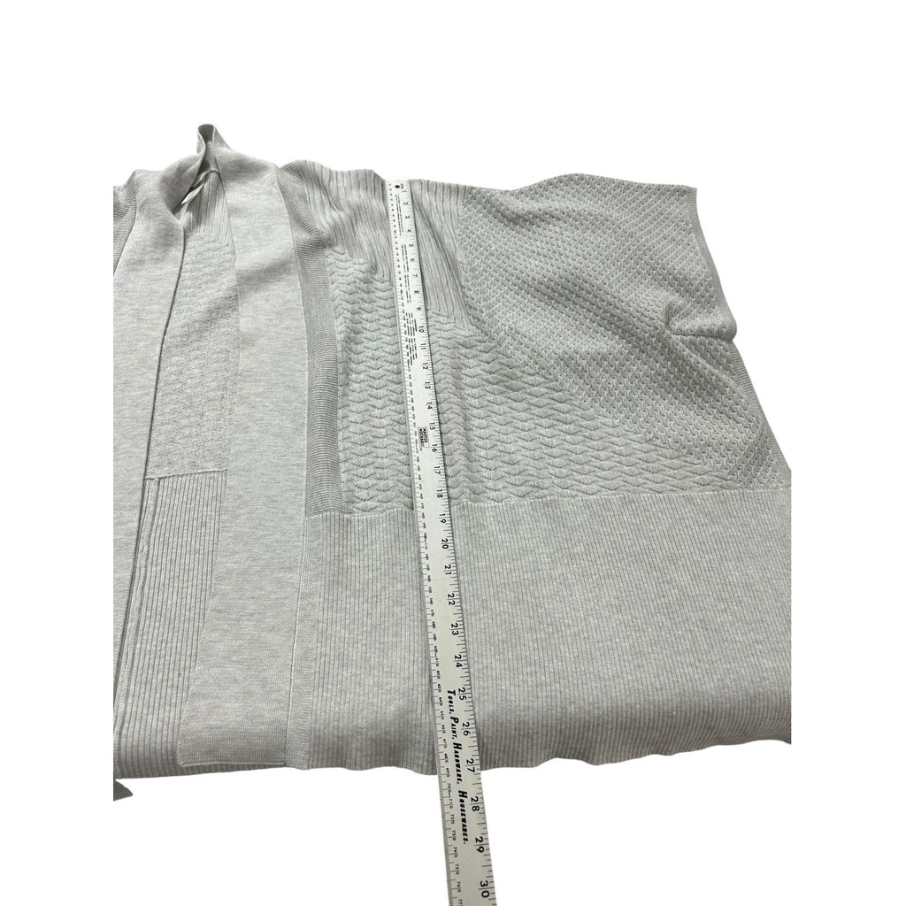 Lululemon Dream Weaver Wrap Heathered Grey Knit Cashmere Blend Cardigan OS