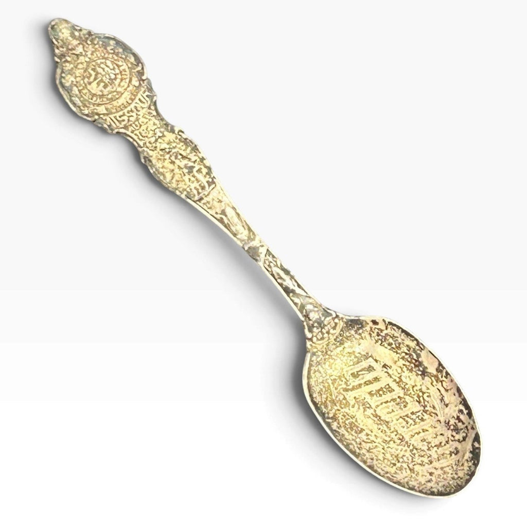 Vintage Sterling Missouri State Souvenir Spoon Pierre Laclede Jefferson City 6in