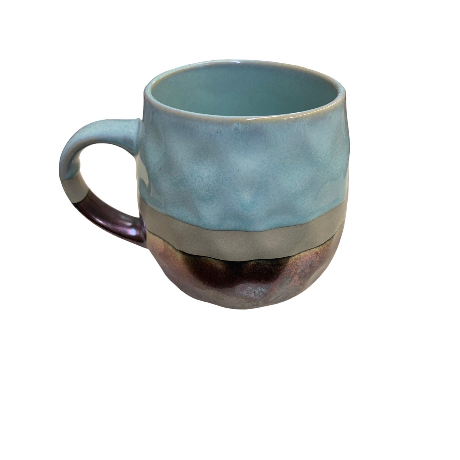 ROSHER Stoneware Mug Metallic Artisan Drip Glaze