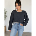 MOTHER The Cut Bubble Cropped Sweatshirt Coming In From The Cold XS grunge Edge