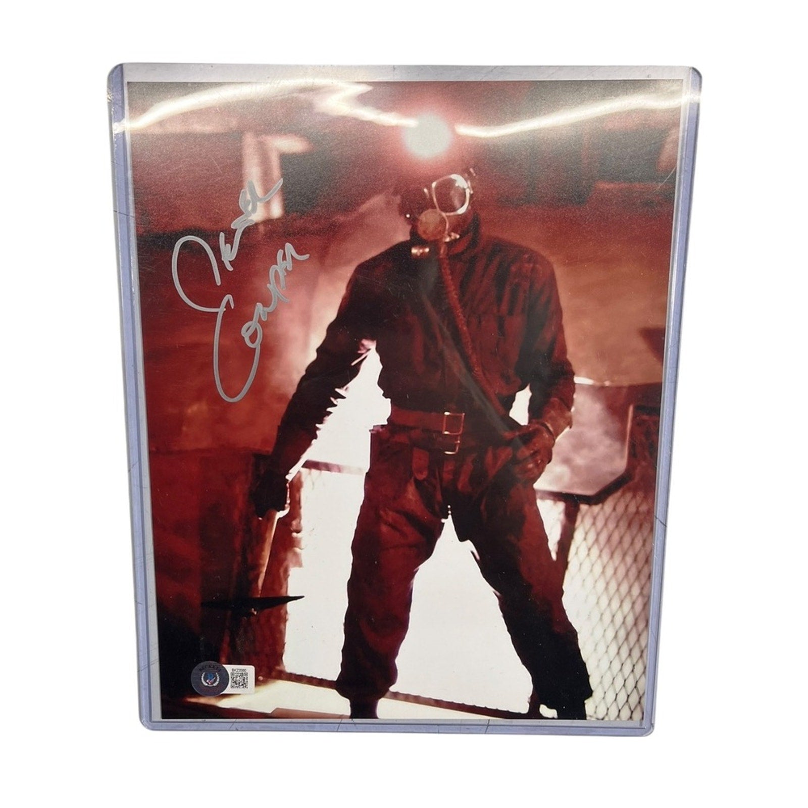 Autographed Photo Signed by Kane Scary Kane Protective Sleeve Beckett Certified
