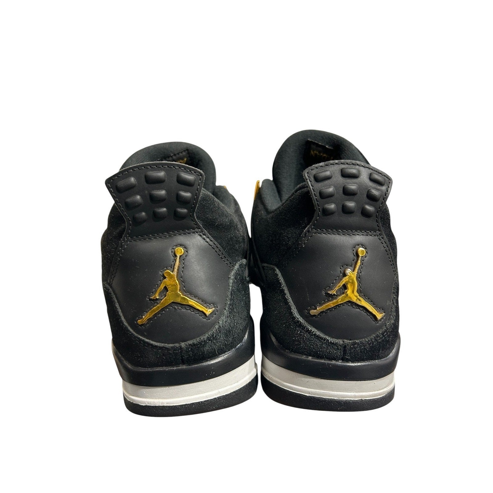 Air Jordan 4 Retro Royalty Black Metallic Gold 308497-032 Mens Size 9.5 grunge
