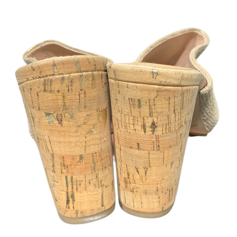 Donald Pliner Sukari-PM Slide Sandal Pebble Metalic Platino HEEL