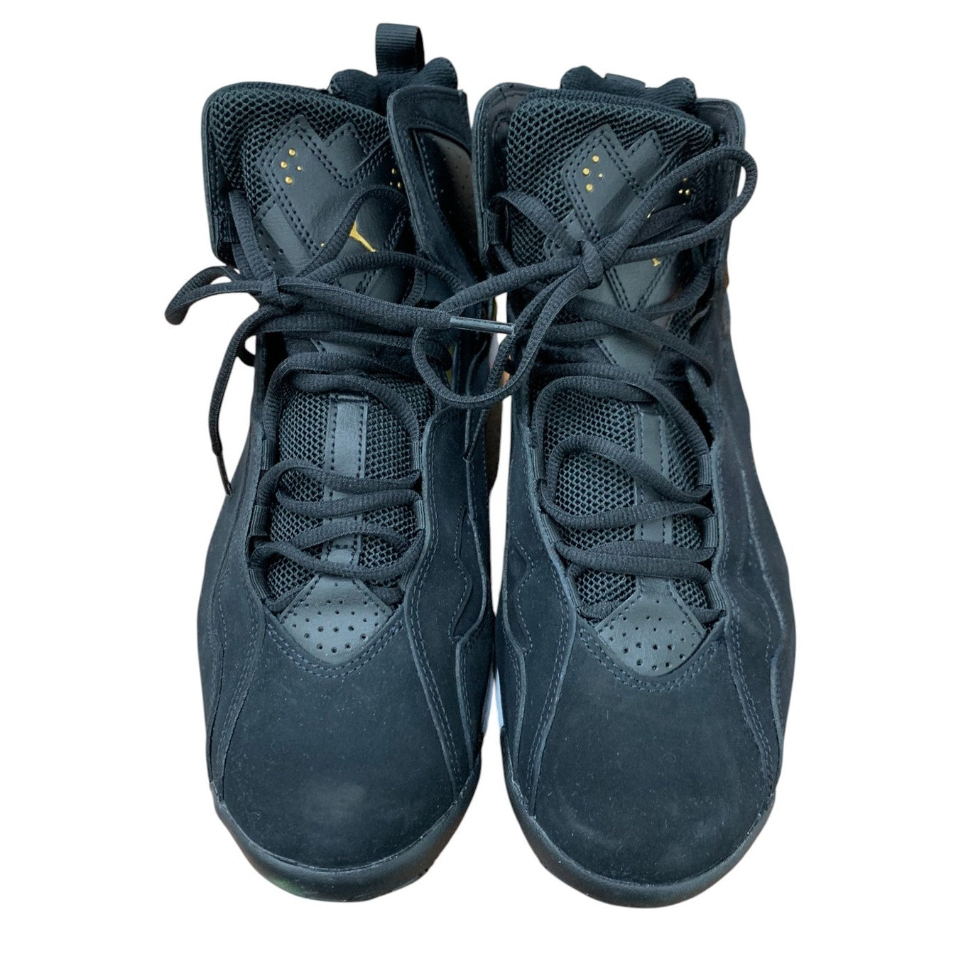 Jordan True Flight 91' Black Metallic Gold MEN SHOES size 11 Suede