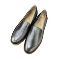Vionic Kensley Metallic Silver Leather Platform Loafers Size 6 Women's