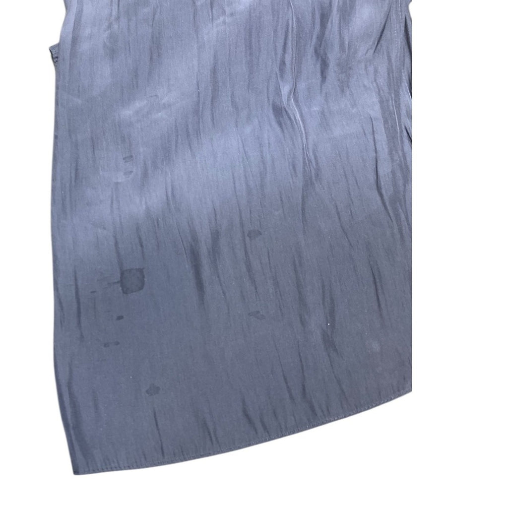 Ramy Brook Navy Blue Randi Puff Sleeve Top Tiered Sleeve V Neck Top size medium