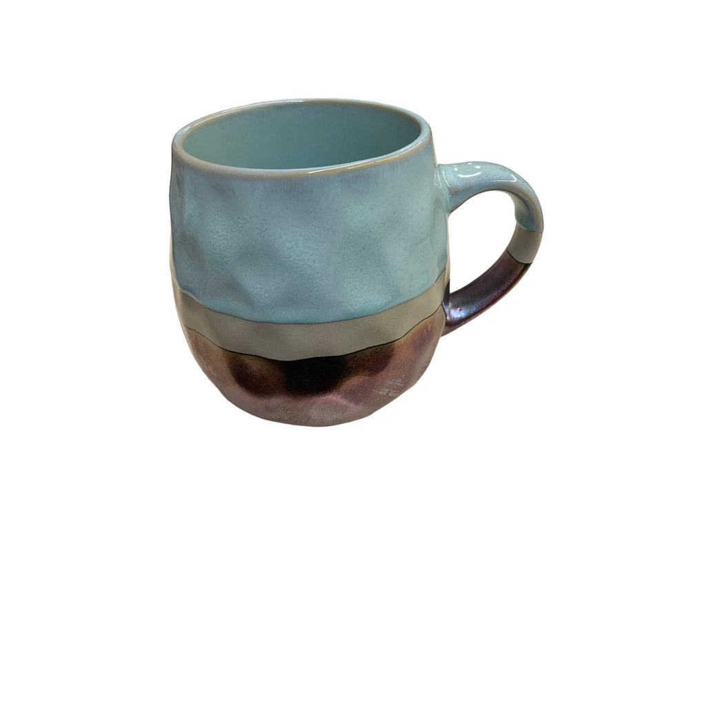 ROSHER Stoneware Mug Metallic Artisan Drip Glaze