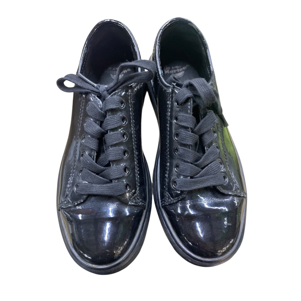 Dr. Martens SPIN Black Patent Leather Low Top Lace Up Casual Women's Shoes SZ 7