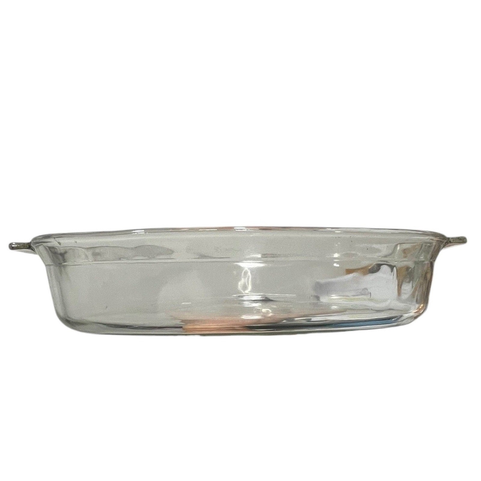 Pyrex 704 Clear Glass Oval Casserole Dish 4 Qt Large Baker Made in USA Vintage