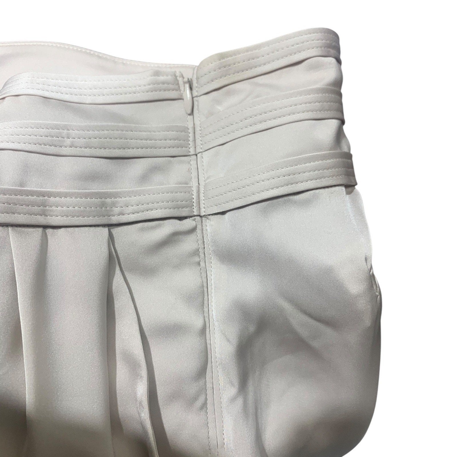 RAMY BROOK Pants NEW Size 8 Full Length Joss Pant Satin Wide Leg Trousers Beige