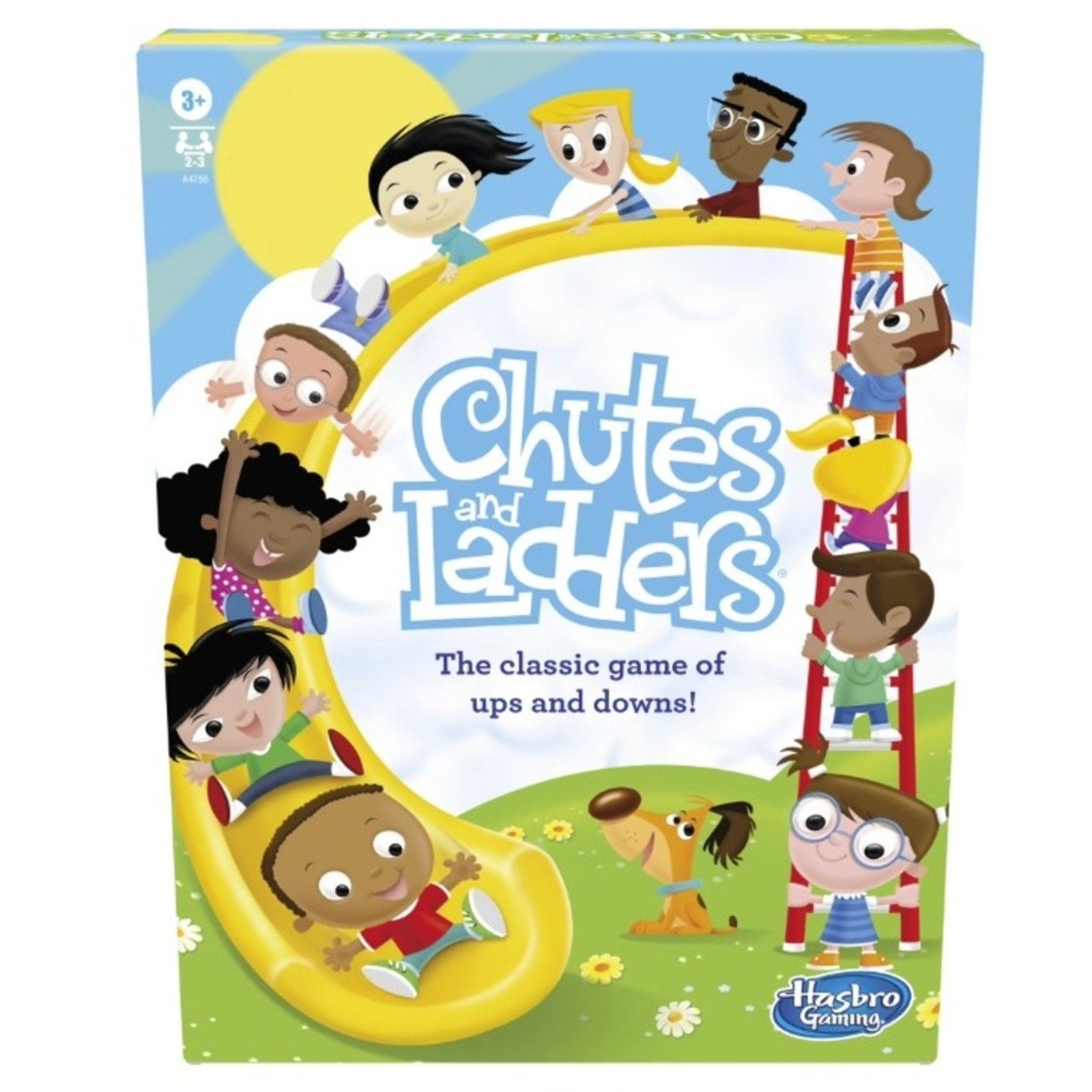 Chutes and Ladders The Classic Game of Ups and Downs Hasbro Gaming Kids Ages 3+