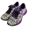 Brooks Launch 7 Running Shoes Womens 7.5 Purple Black White Doodle Face