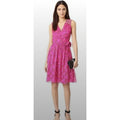 DVF Diane Von Furstenberg Bali Wrap Dress Pink Floral SZ 4