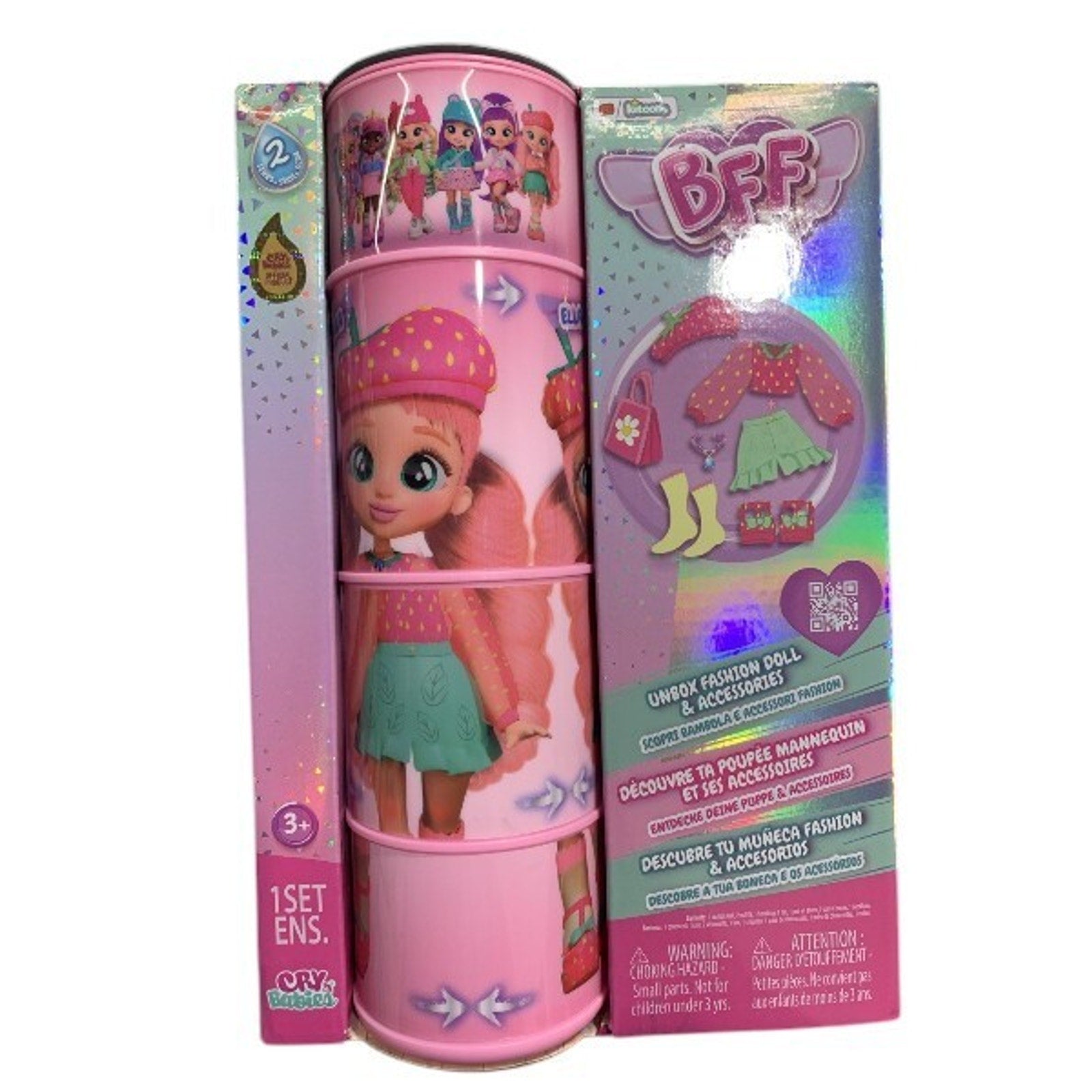 Cry Babies BFF Ella Fashion Doll with 8+ Surprises NEW IN BOX