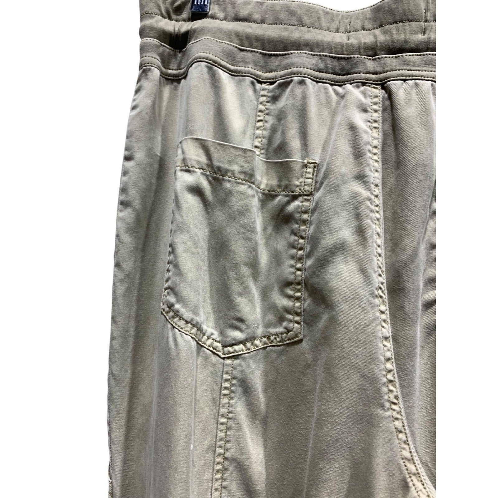 Anthropologie The NORMAD high rise jogger Women Olive Green Utility L Cargo boho