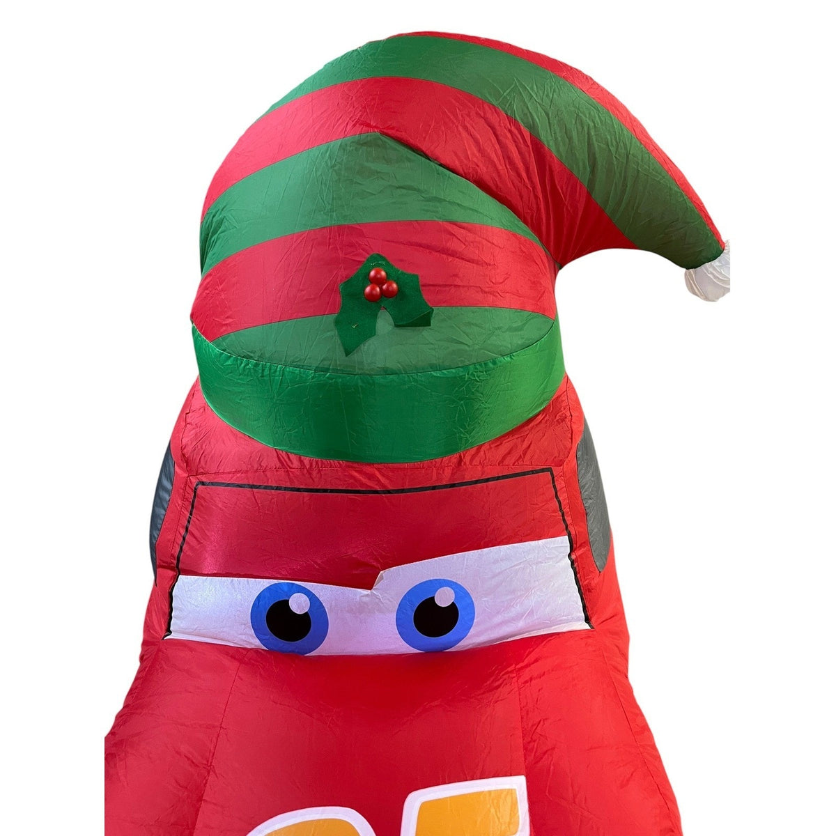 Disney Pixar Cars Lightning McQueen Christmas Inflatable 3.5 ft Elf Hat LED