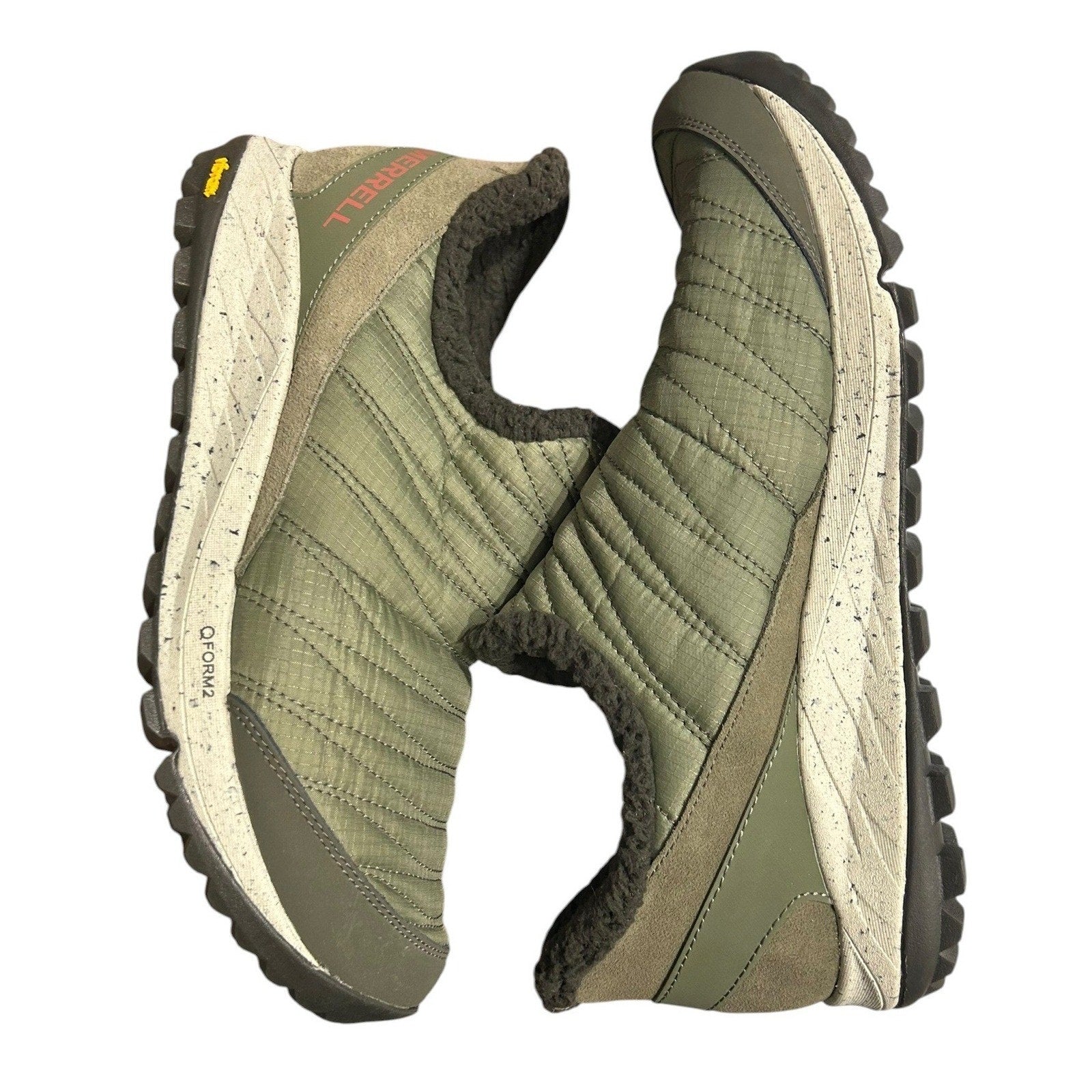 Merrell Bravada Cordwrap Womens 11 Olive Green Fleece Lined Vibram Shoes J066954