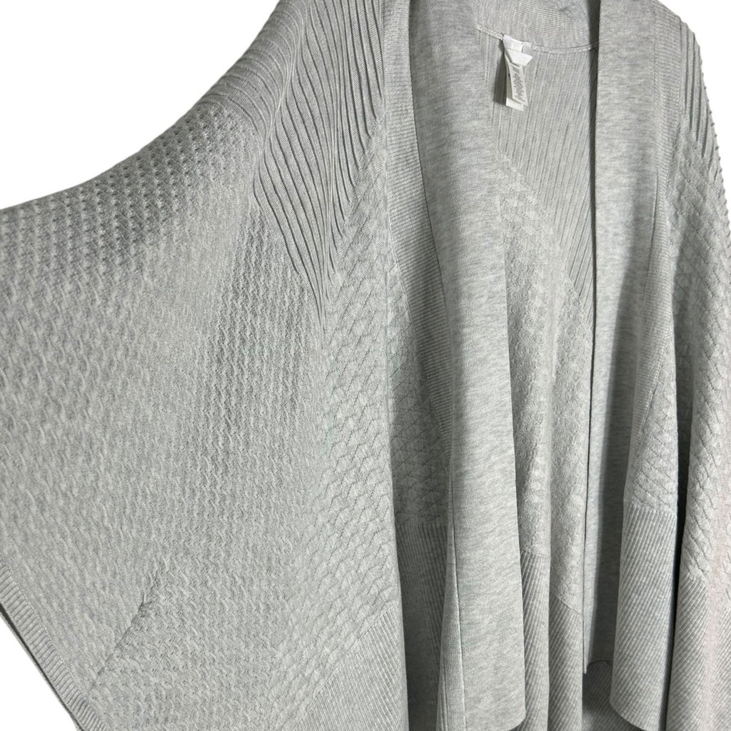 Lululemon Dream Weaver Wrap Heathered Grey Knit Cashmere Blend Cardigan OS