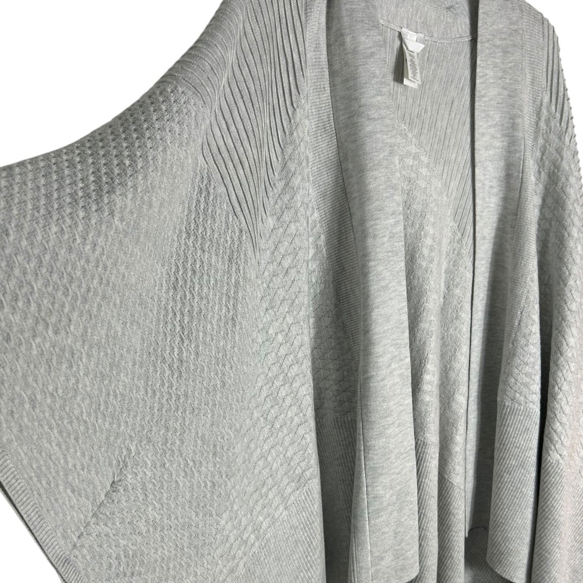 Lululemon Dream Weaver Wrap Heathered Grey Knit Cashmere Blend Cardigan OS
