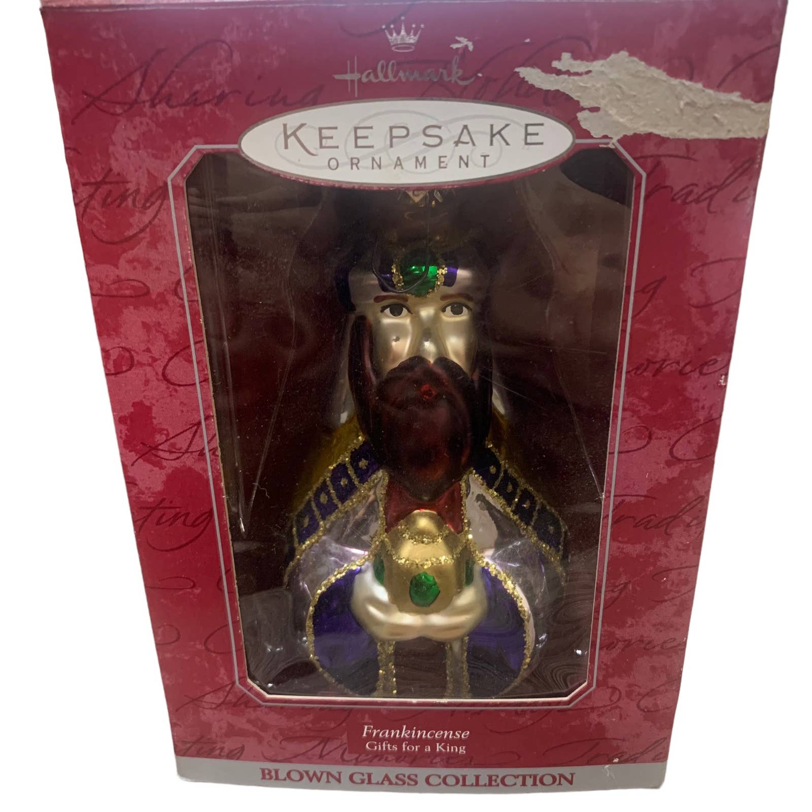 Hallmark Keepsake Blown Glass Collection Three Wise Men Set