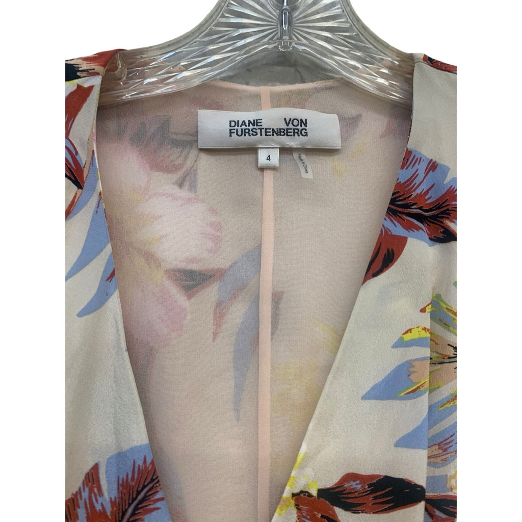 DVF  Diane Von Furstenberg New Savilla Dress Bolan Bone SZ 4