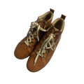 Pikolinos Men's Leather Ankle Boots Lace Up Side Zip Brown Size 40 EU