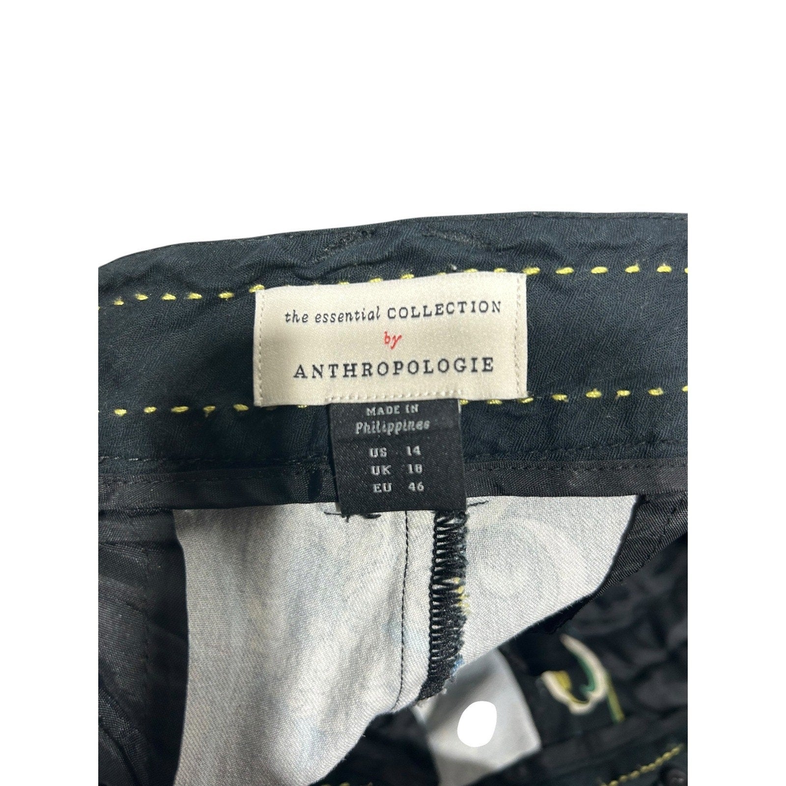 Anthropologie Essential Collection Floral Slim Ankle Pants Multi-Color Size 14