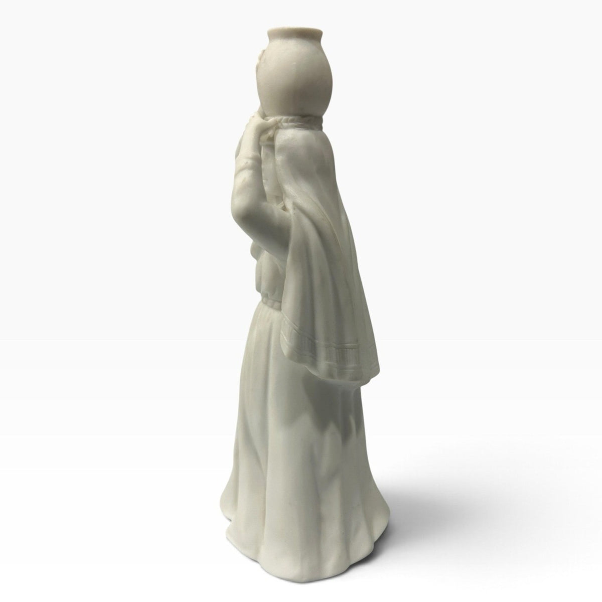 Avon Nativity Collectibles Woman with Water Jar 1990 White Bisque Porcelain 7"